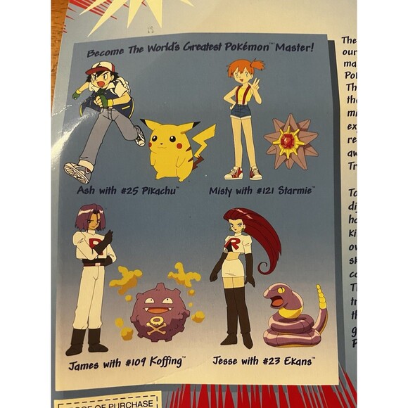 1999 Vintage Hasbro Nintendo Pokemon Trainers Jesse & Meowth Figure Set ~ NIB - Picture 5 of 5